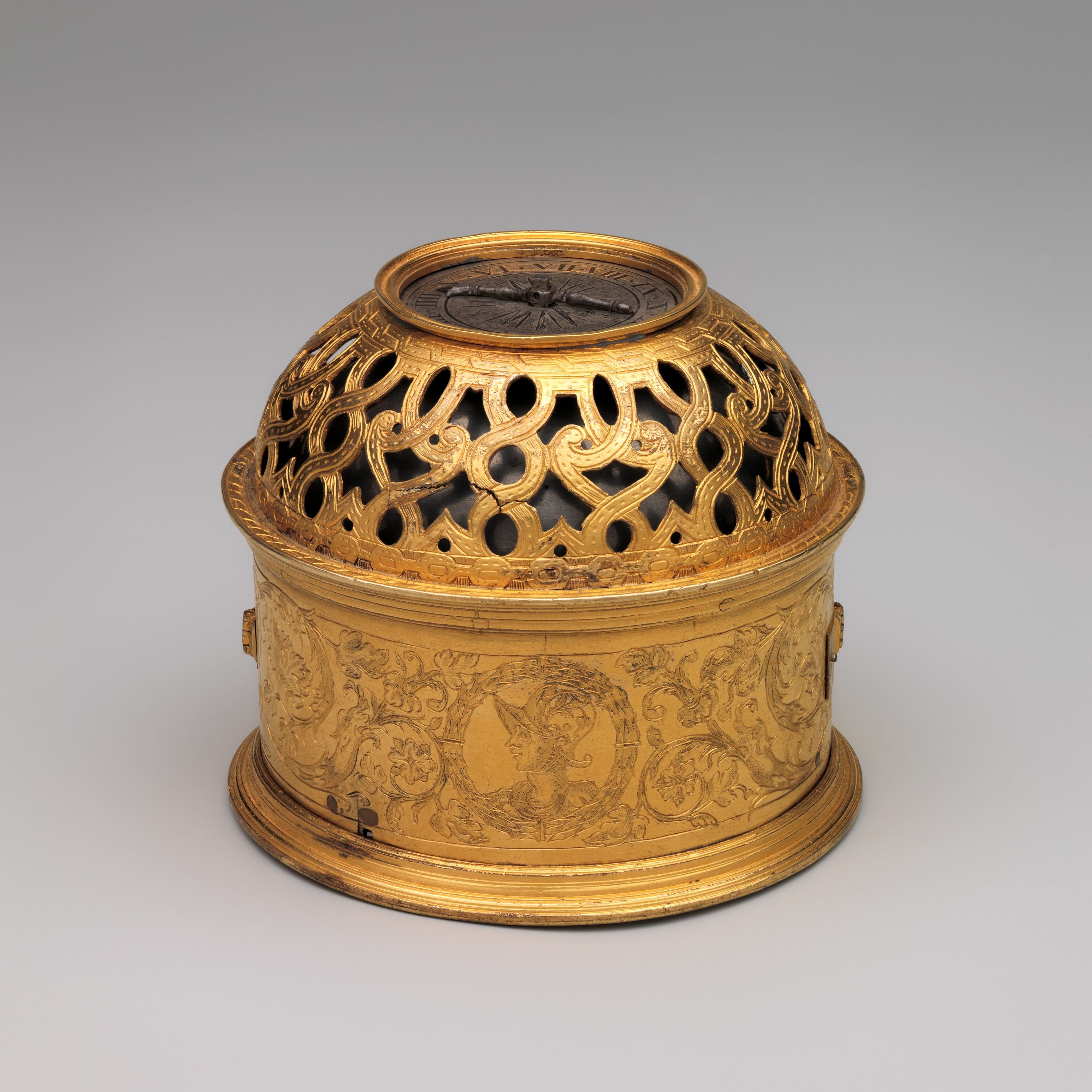 Table clock by Bartholomew Newsam