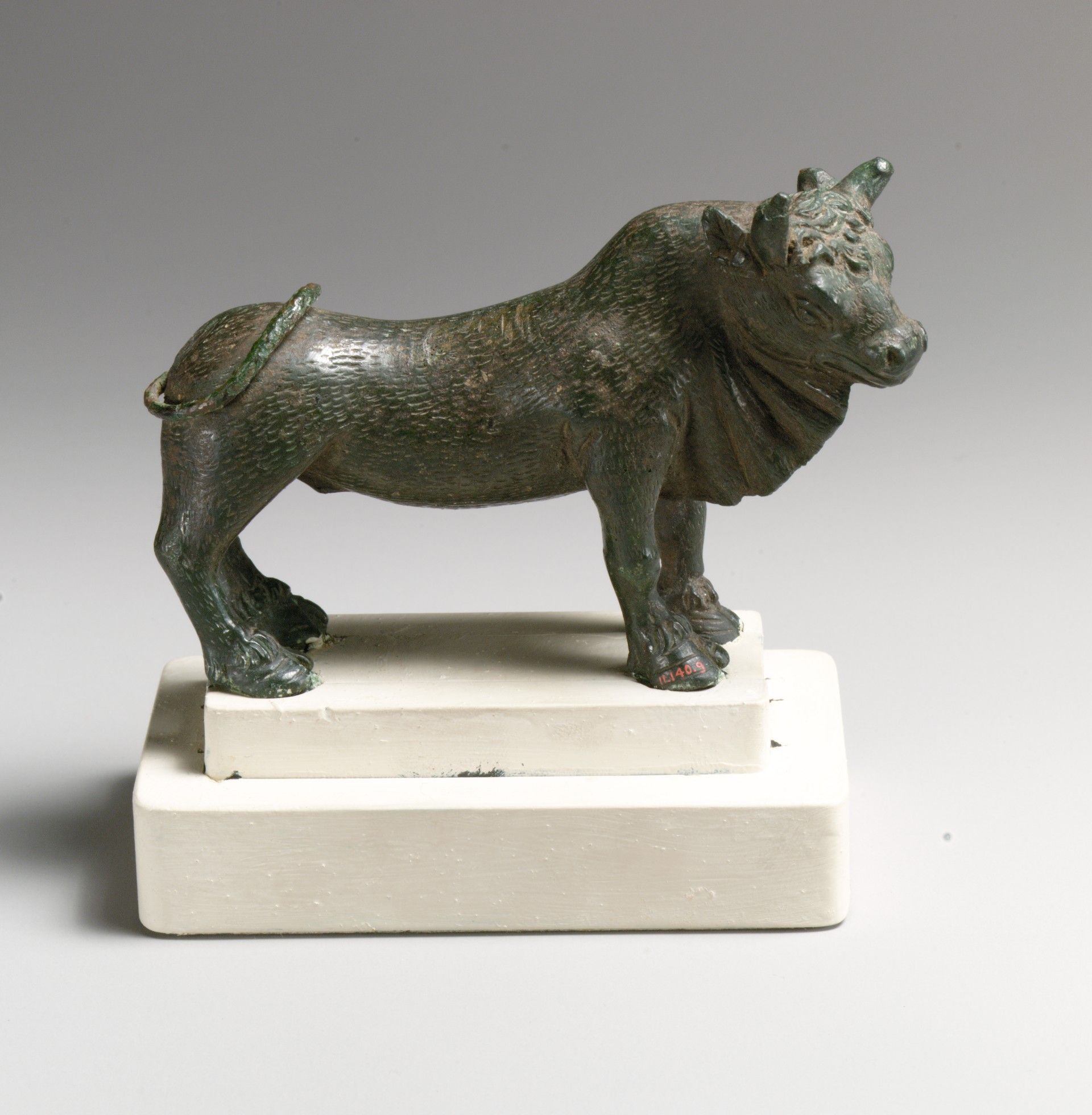 Bronze statuette of a bull