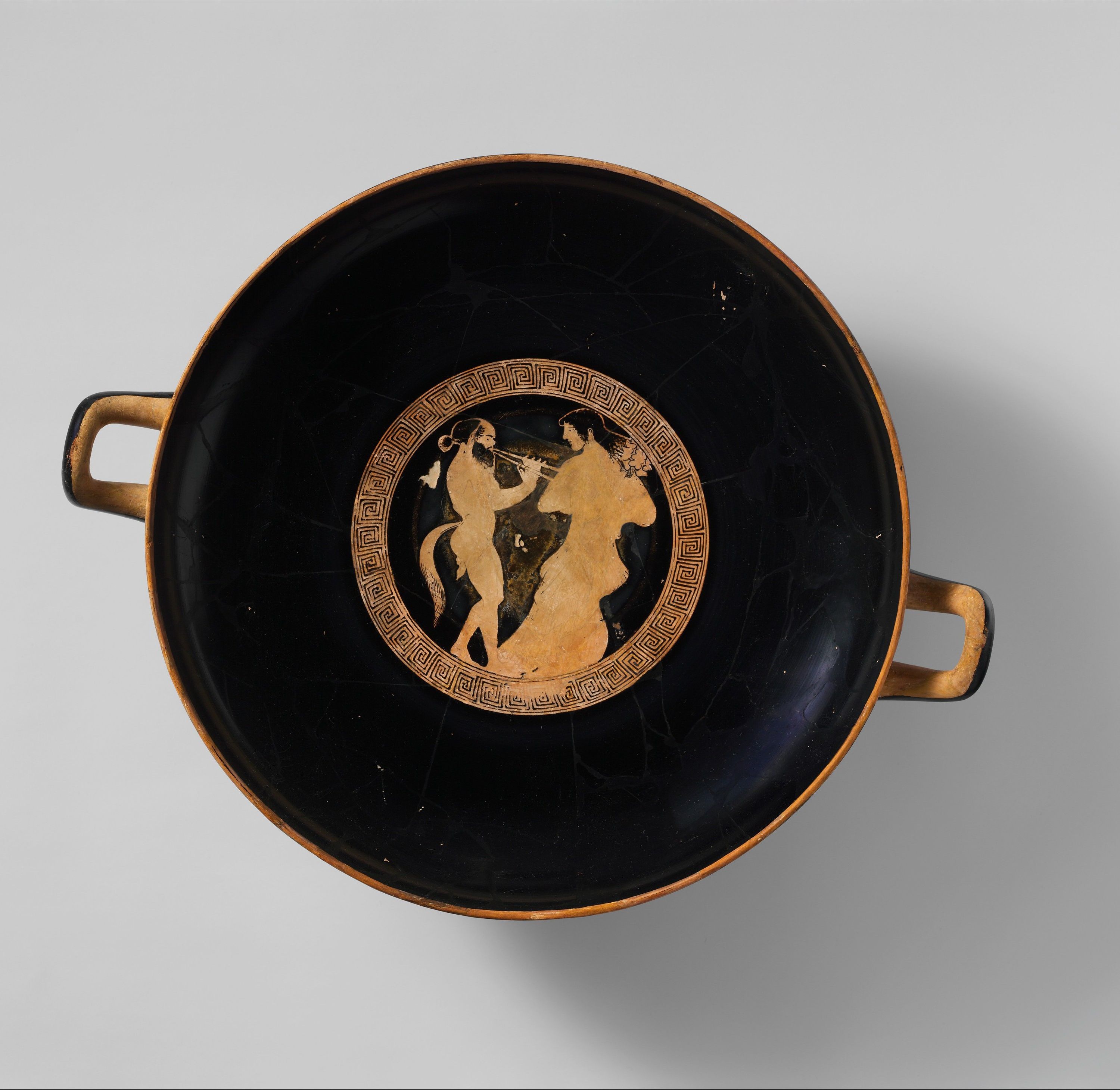 Terracotta kylix (drinking cup) by Hieron