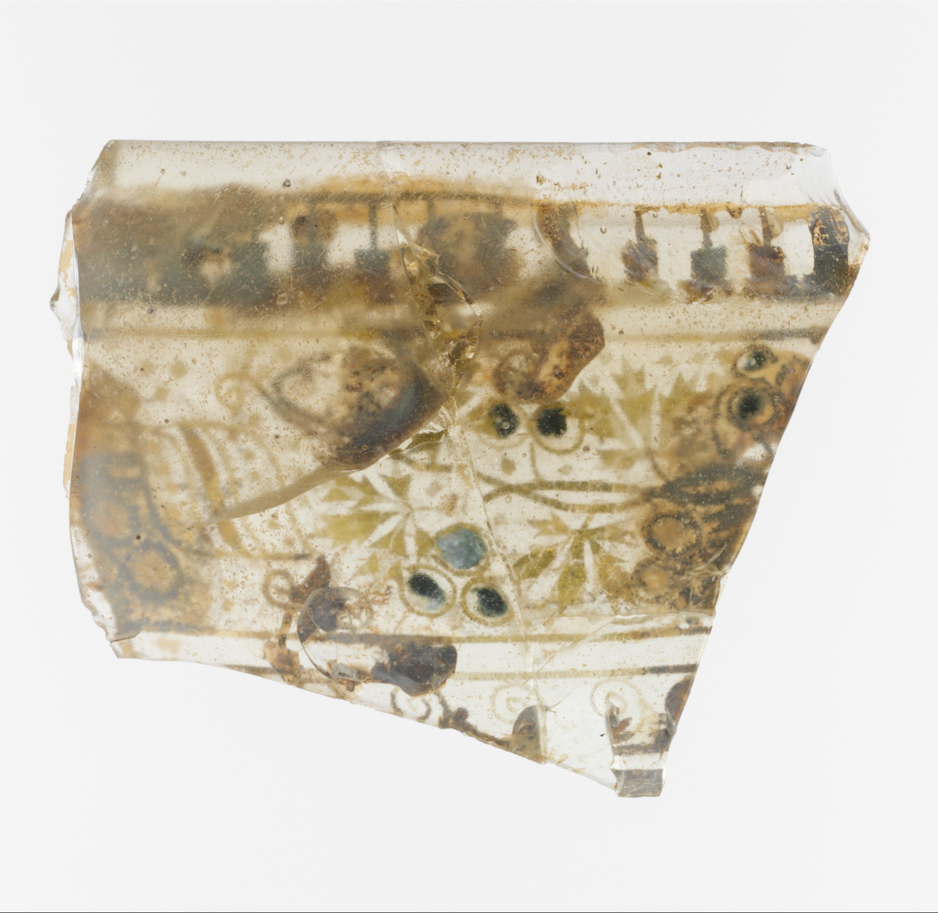 Gold-glass skyphos (drinking cup) fragment