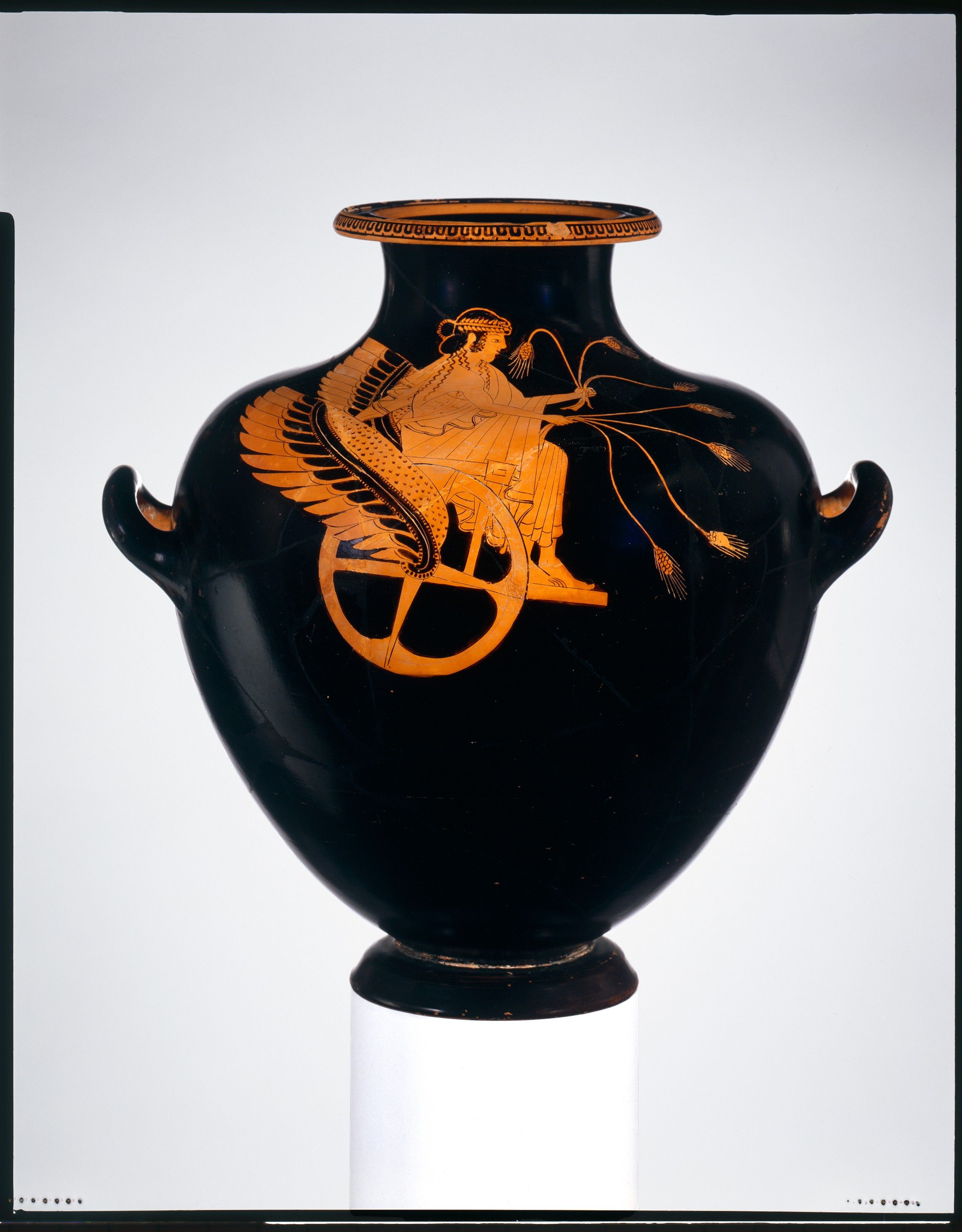 Terracotta hydria (water jar) by Troilos Painter