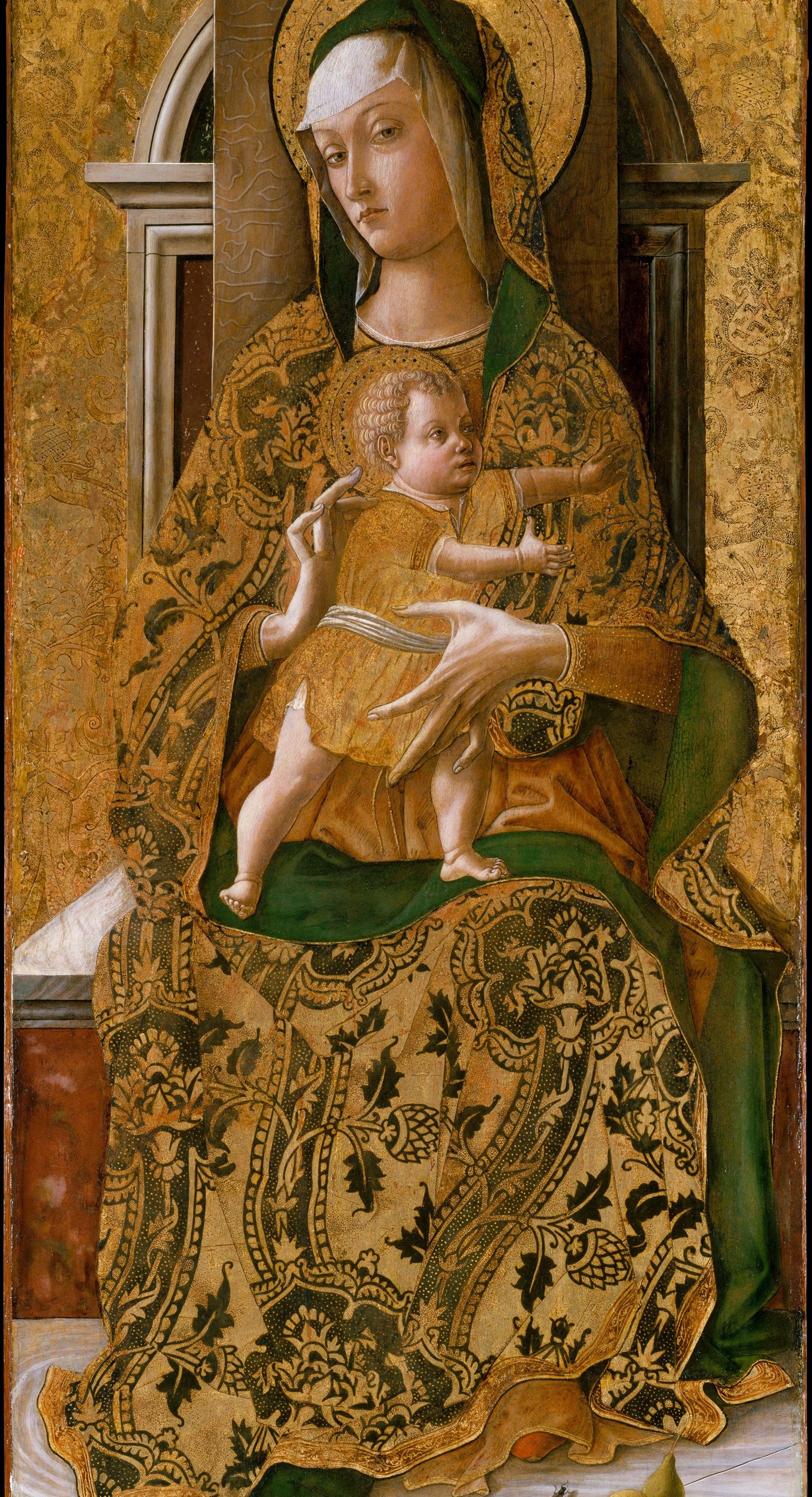 Madonna and Child Enthroned by Carlo Crivelli