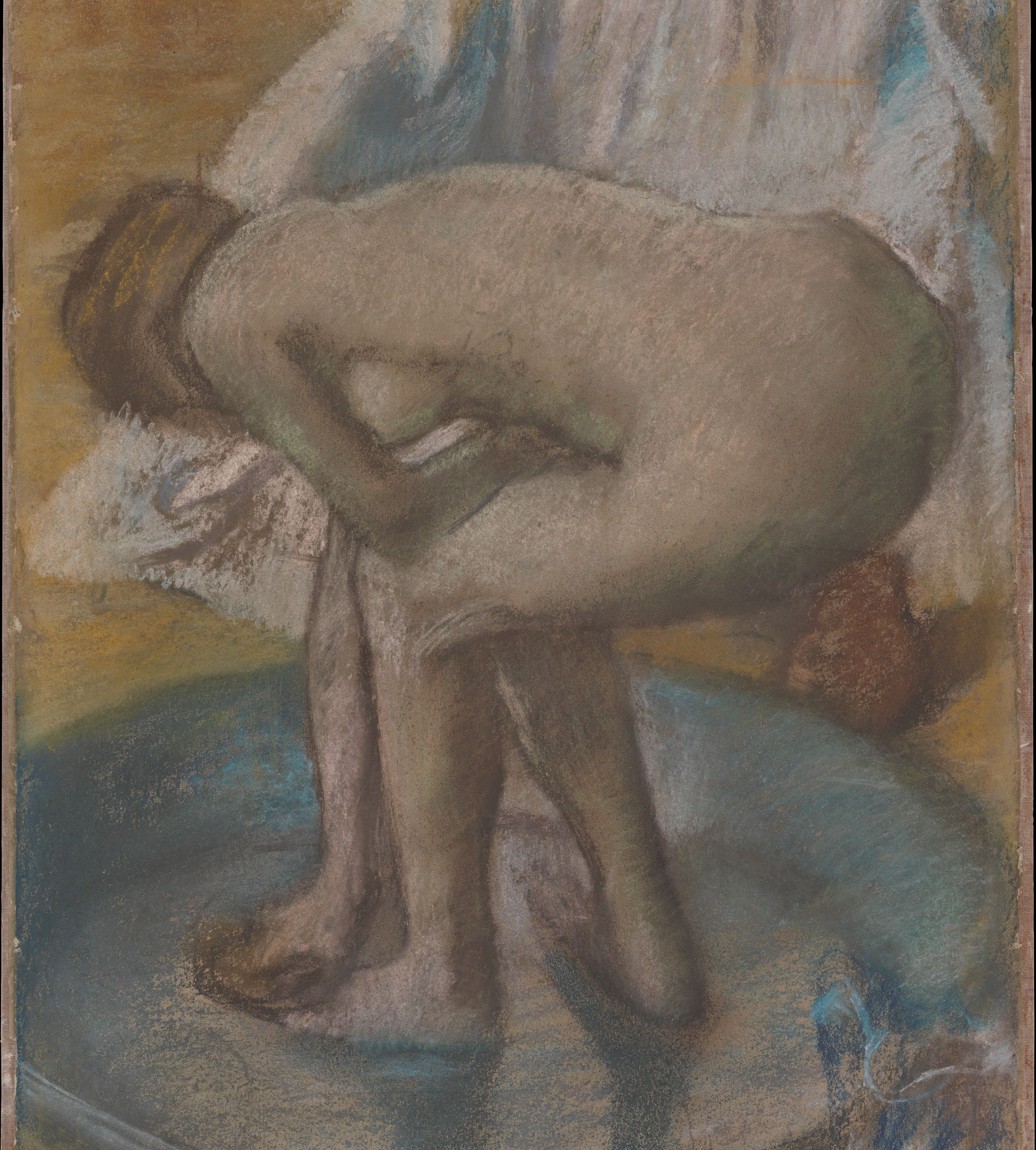 Woman Bathing in a Shallow Tub by Edgar Degas