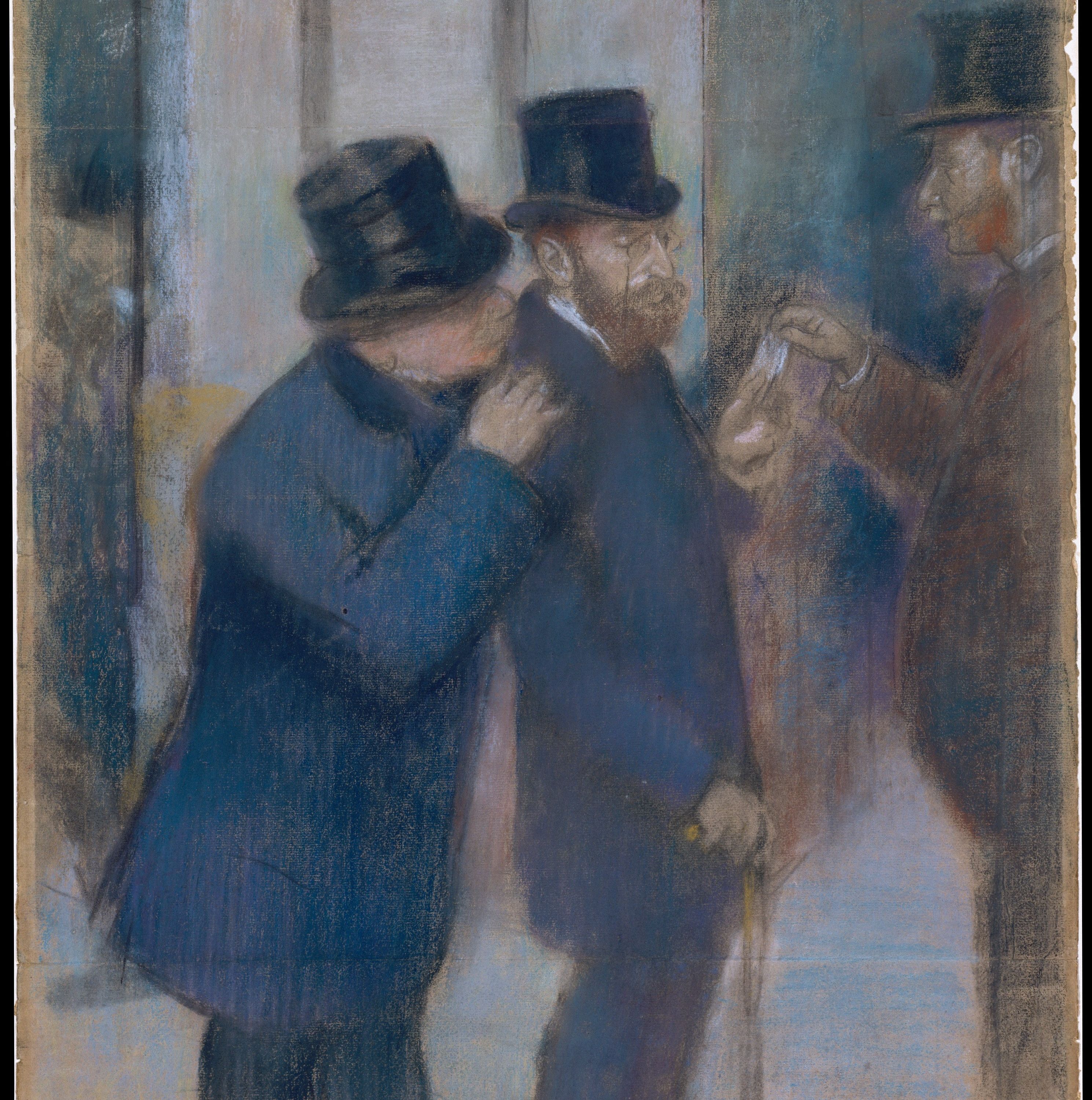 Portraits at the Stock Exchange by Edgar Degas