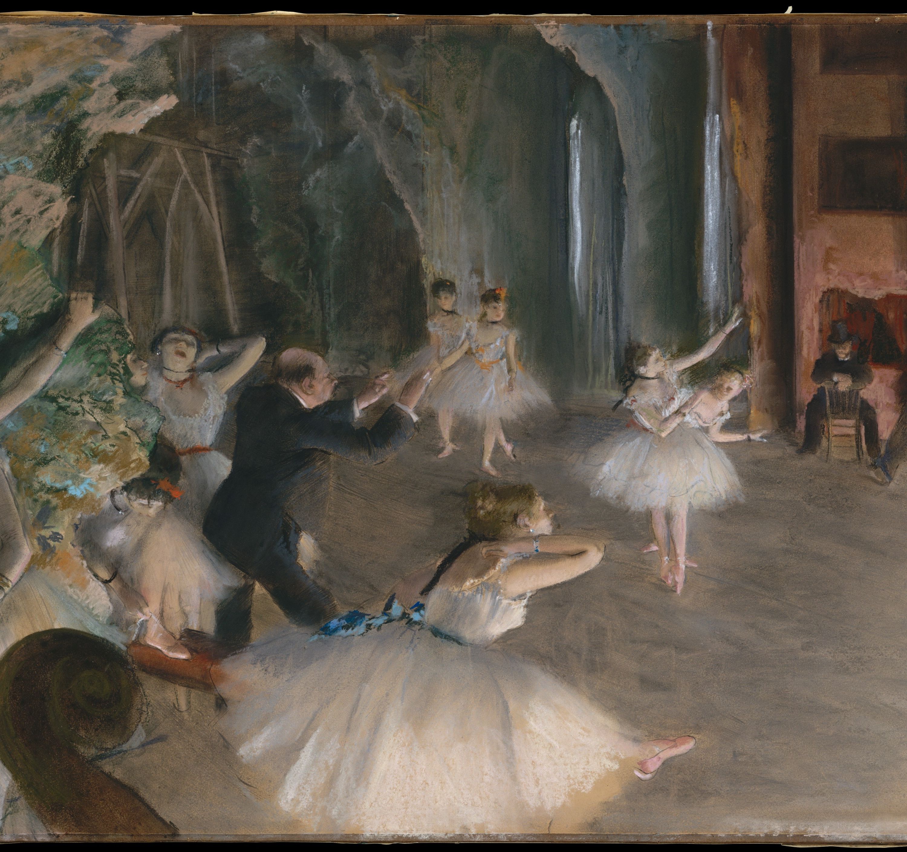 The Rehearsal Onstage by Edgar Degas