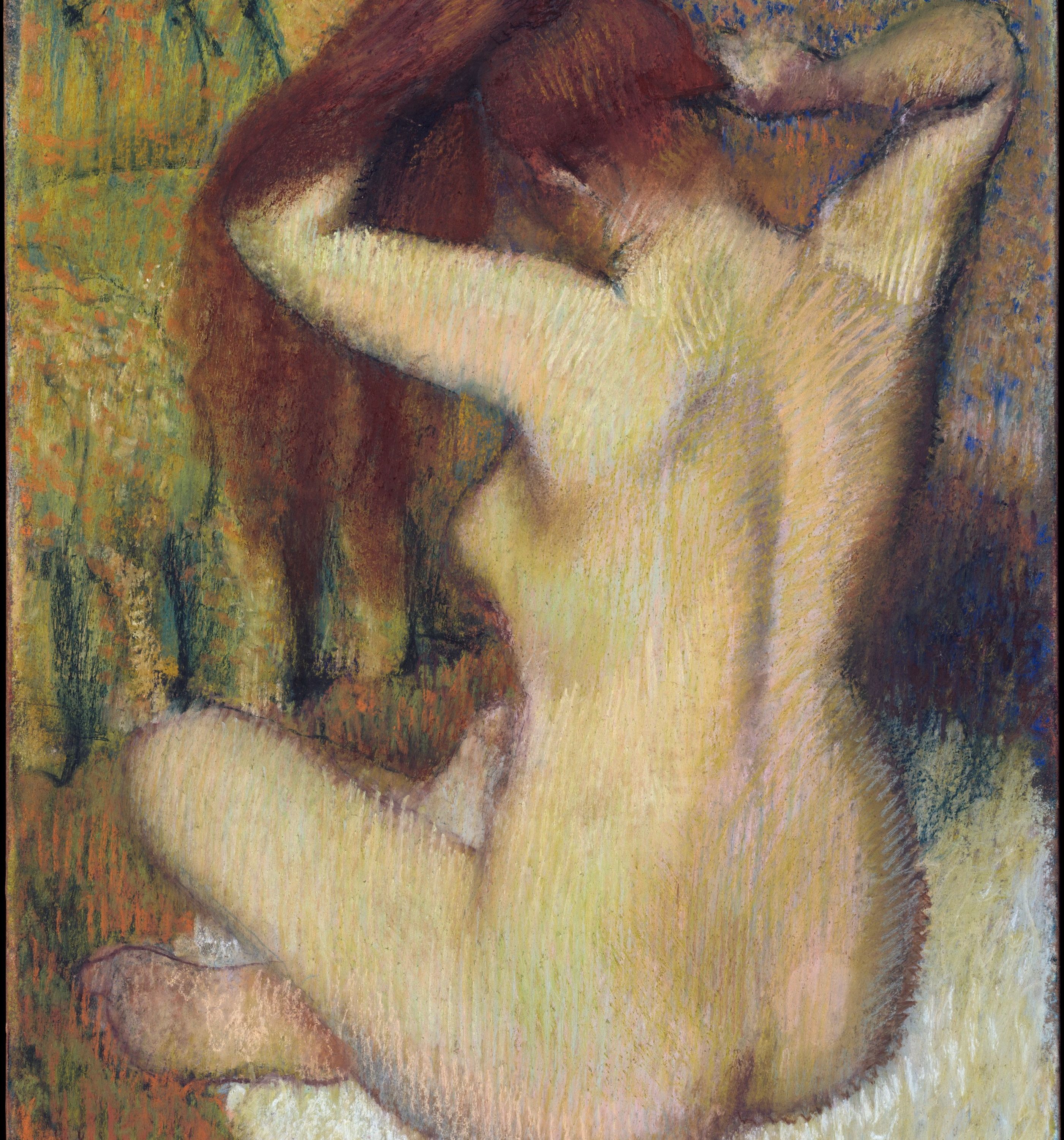Woman Combing Her Hair by Edgar Degas