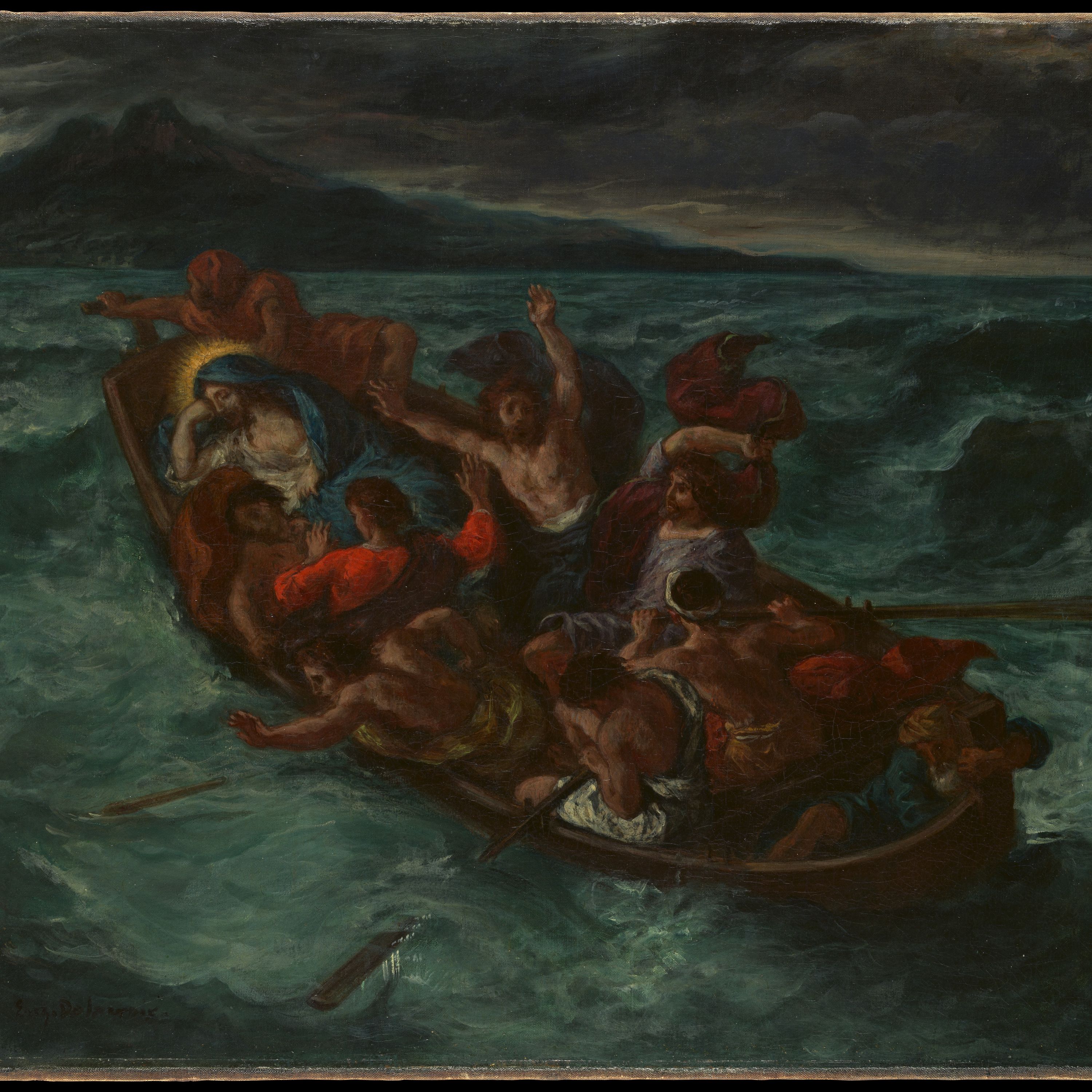 Christ Asleep during the Tempest by Eugène Delacroix