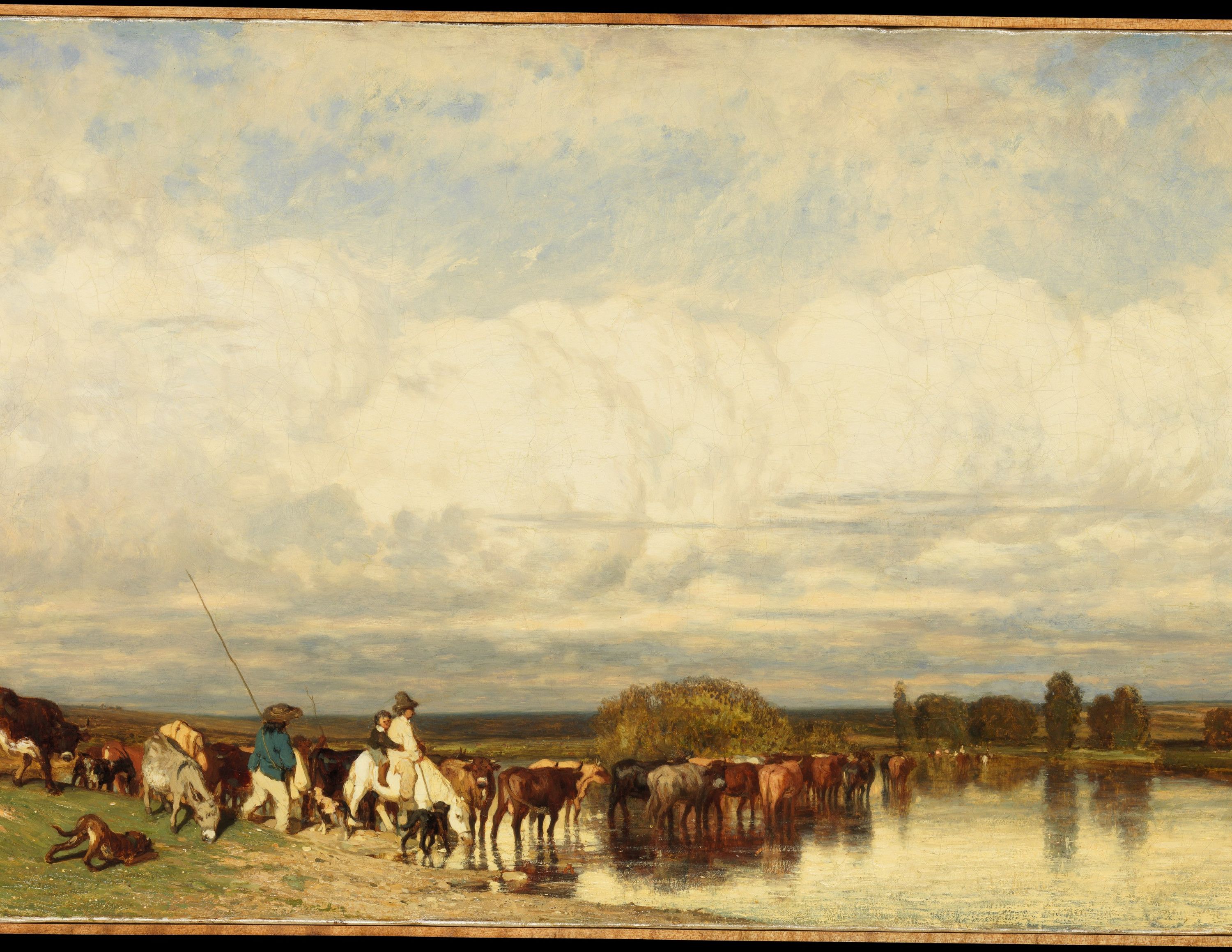 Cows Crossing a Ford by Jules Dupré
