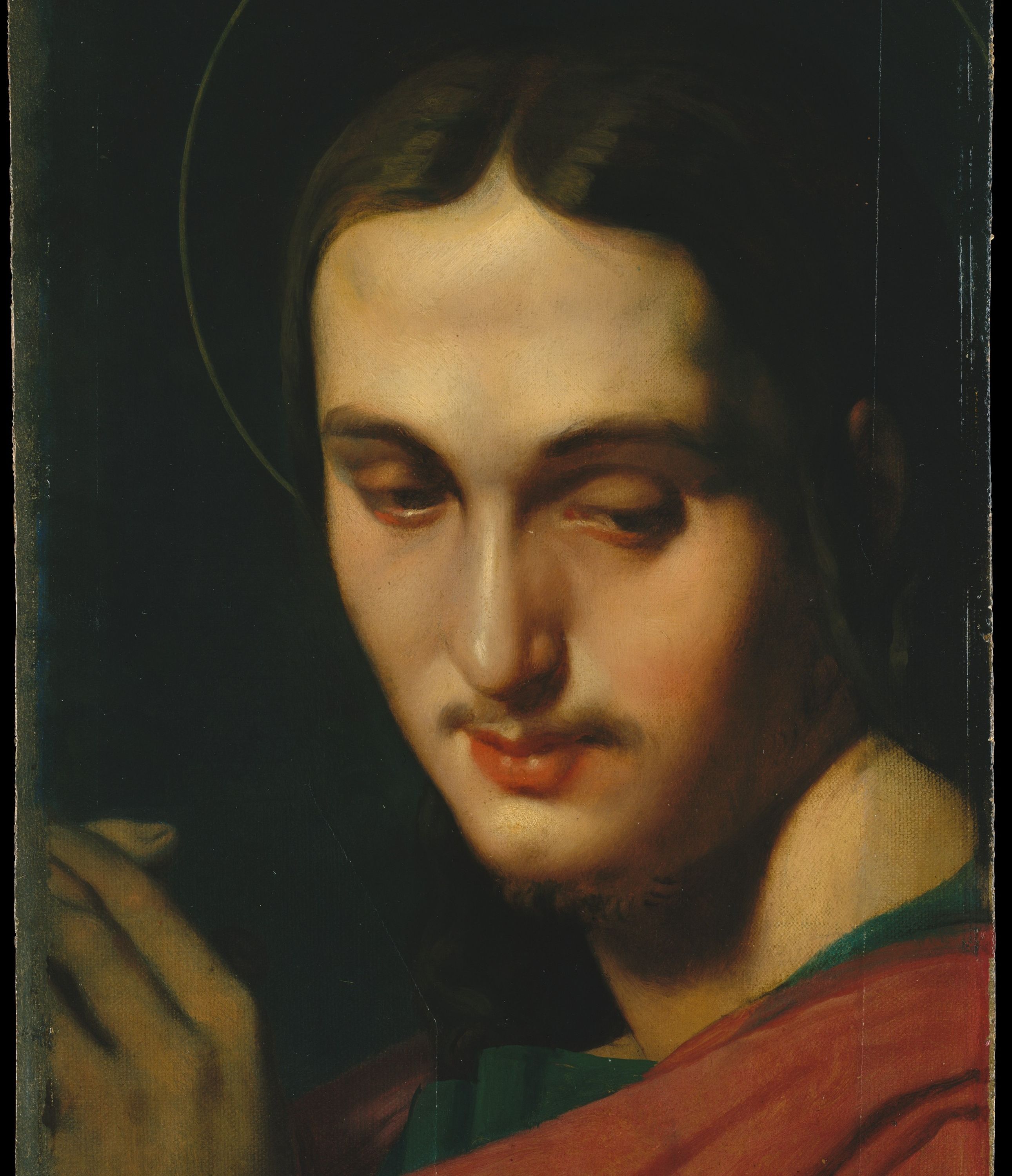 Head of Saint John the Evangelist by Jean Auguste Dominique Ingres