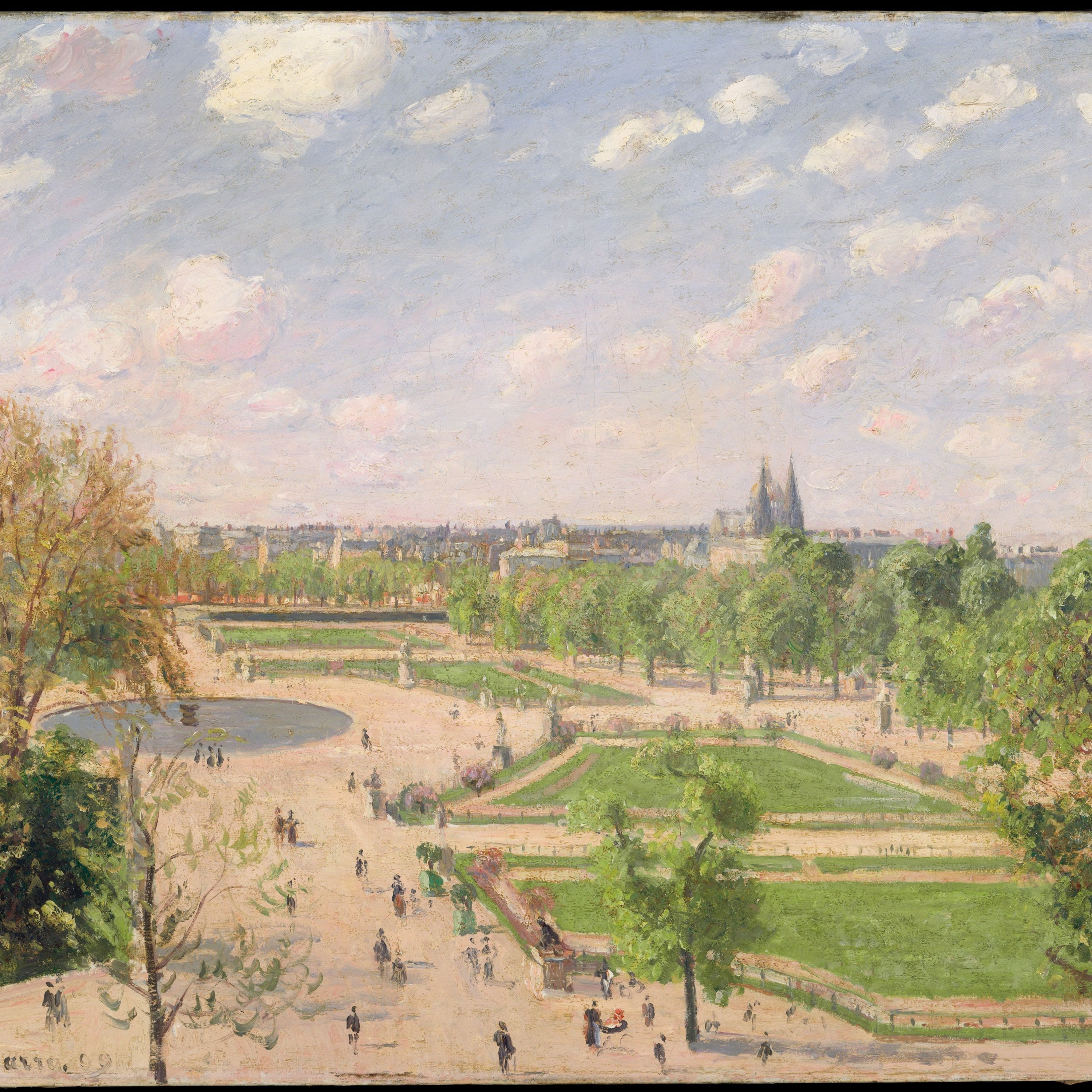 The Garden of the Tuileries on a Spring Morning by Camille Pissarro