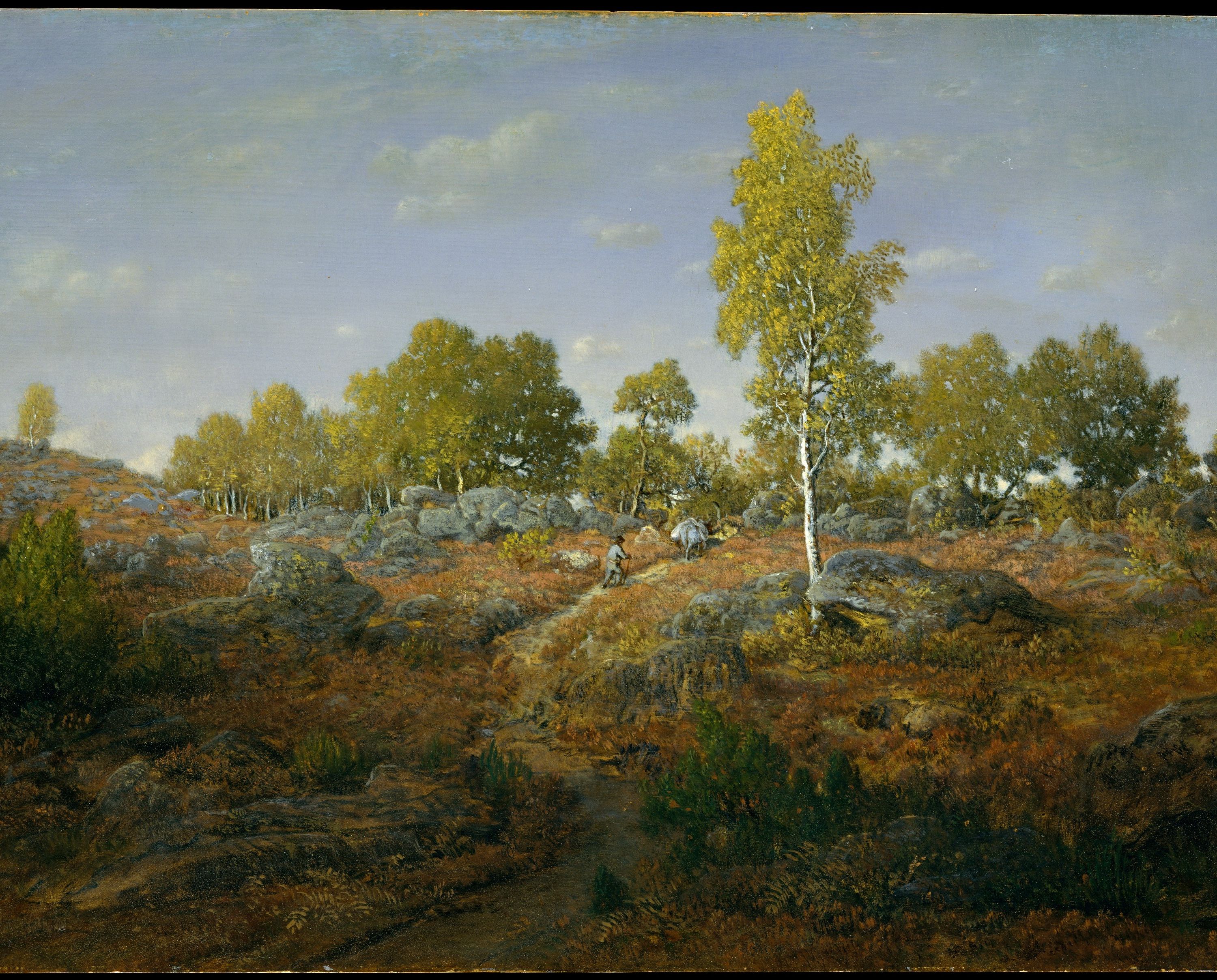An Early Summer Morning in the Forest of Fontainebleau by Théodore Rousseau