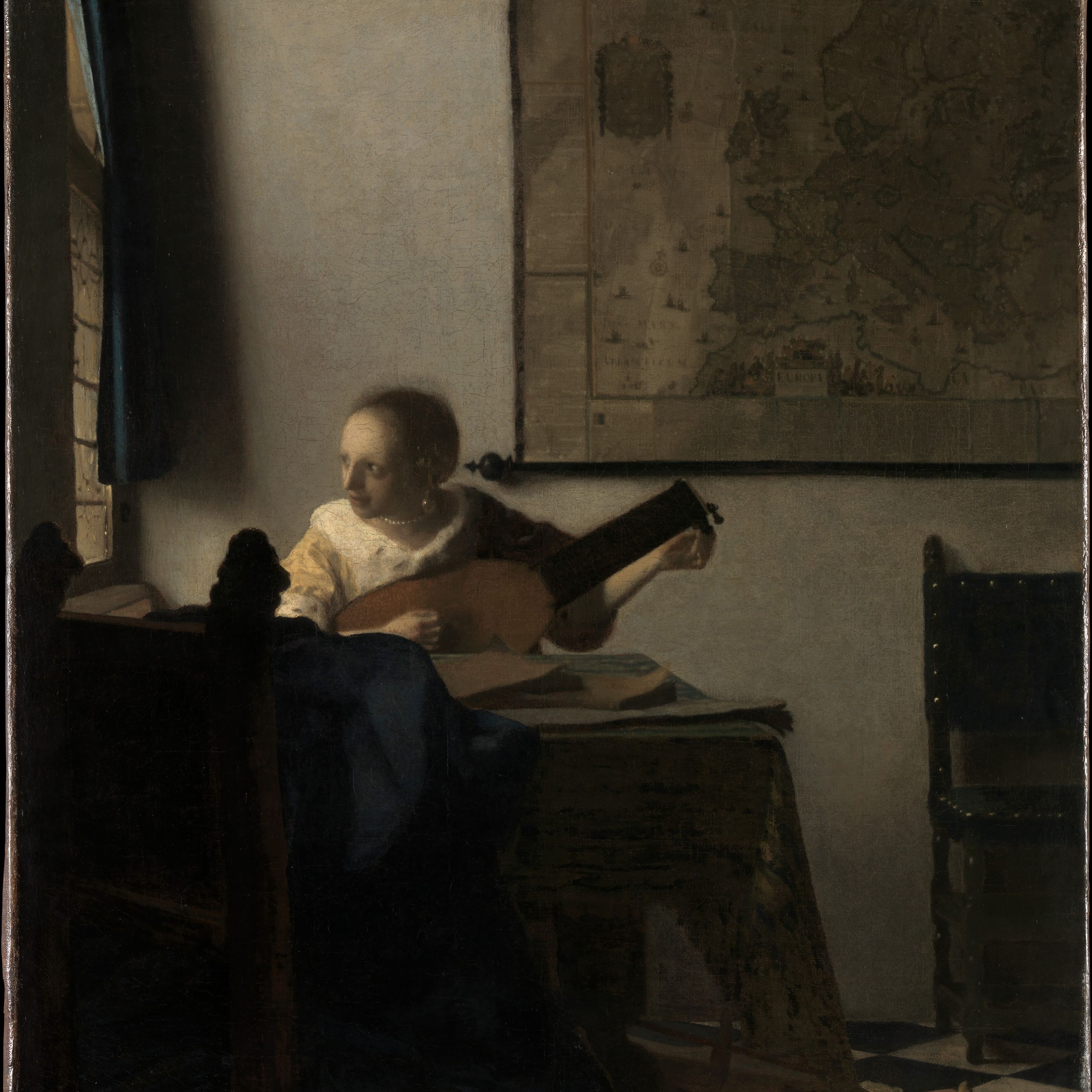 Young Woman with a Lute by Johannes Vermeer