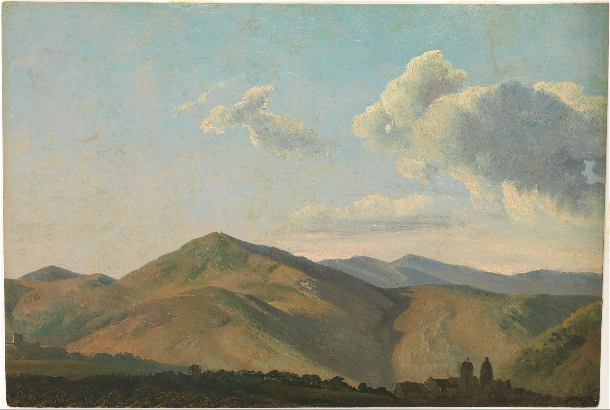 Mountainous Landscape at Vicovaro by Simon Denis