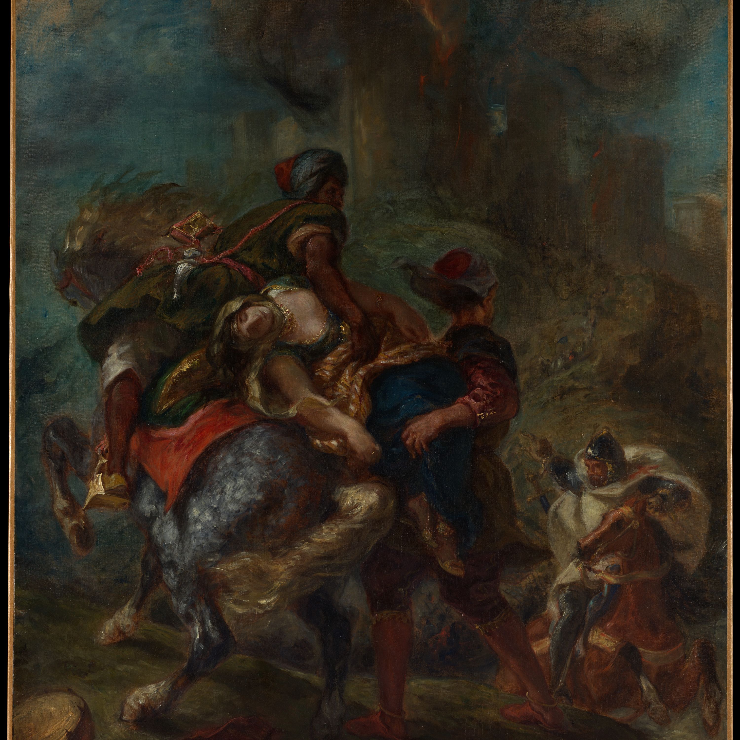 The Abduction of Rebecca by Eugène Delacroix