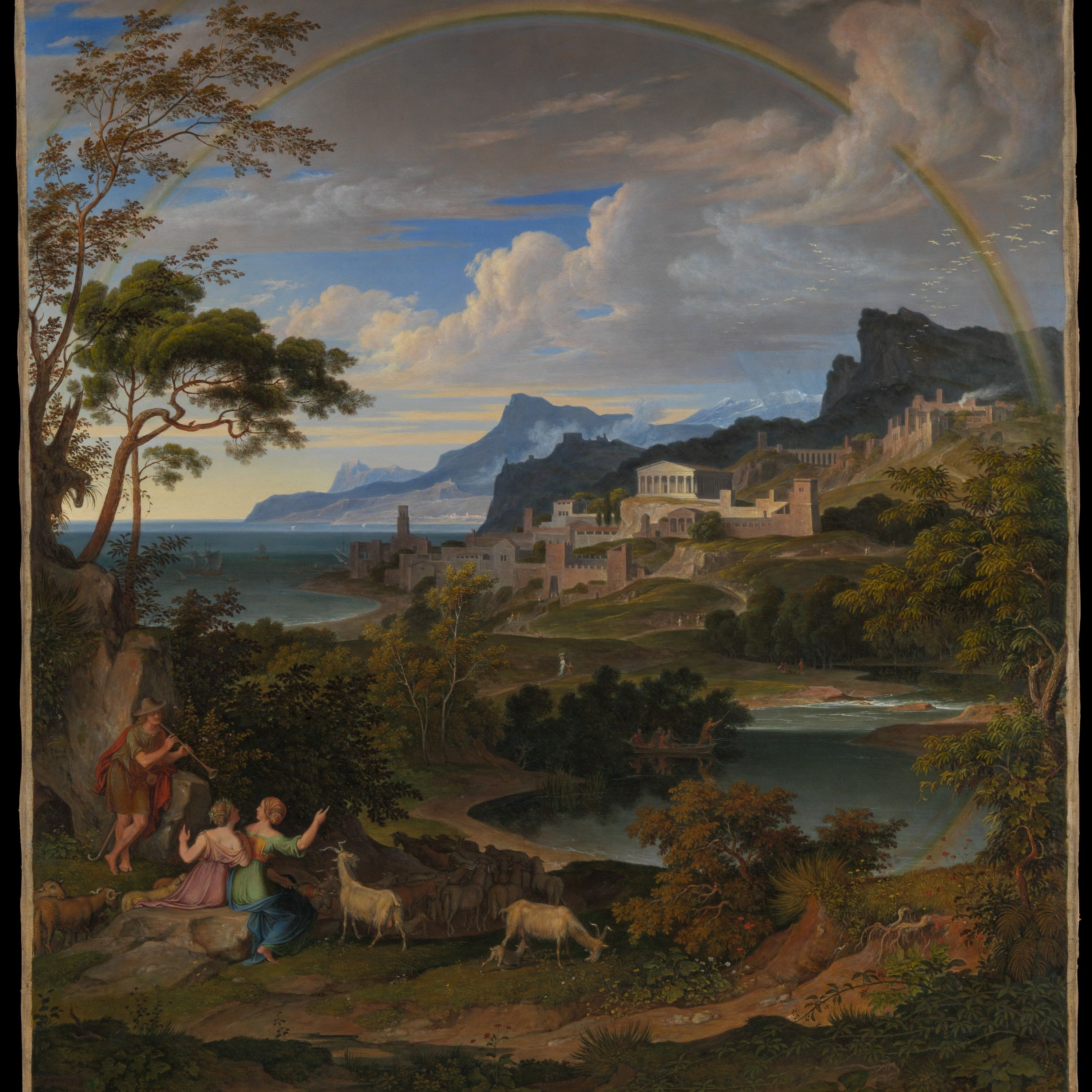 Heroic Landscape with Rainbow by Joseph Anton Koch