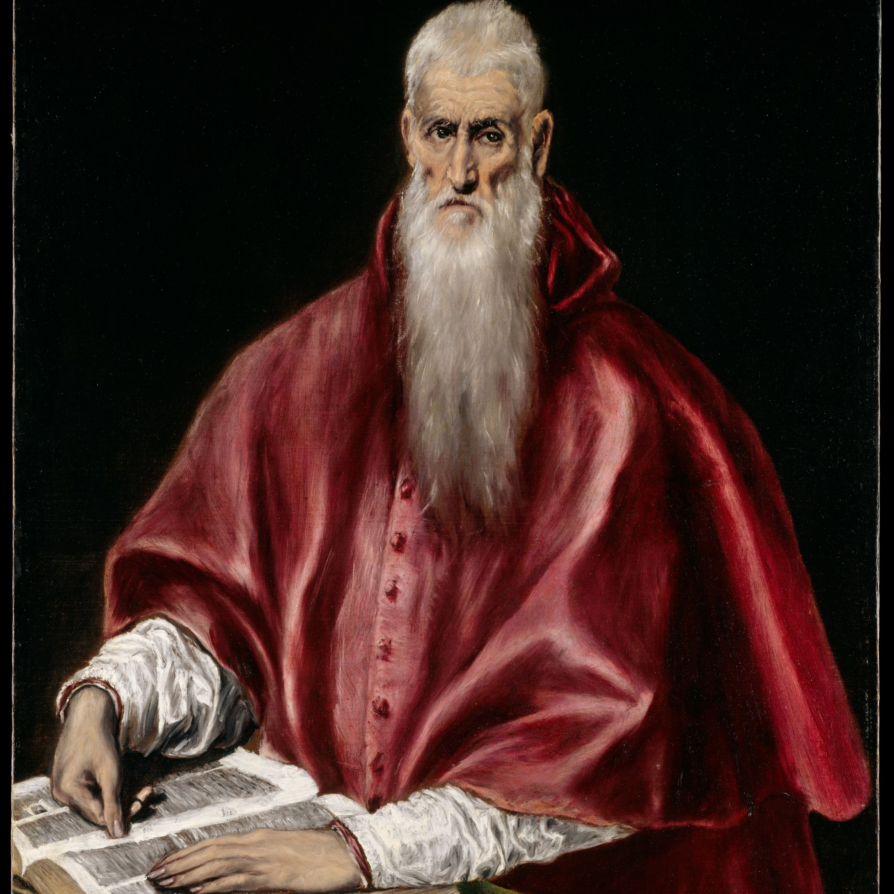 Saint Jerome as Scholar by El Greco (Domenikos Theotokopoulos)
