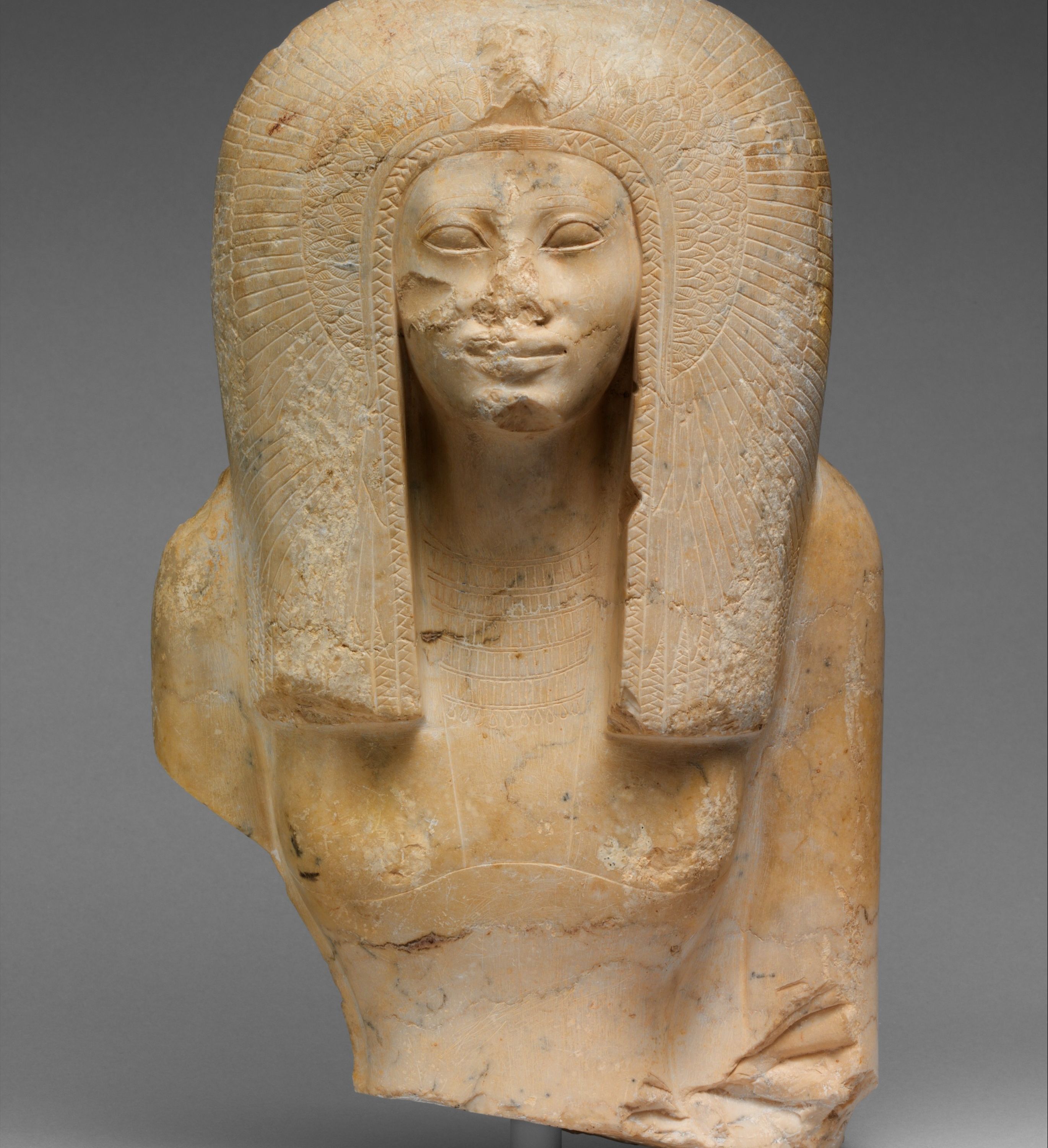 Upper Part of the Seated Statue of a Queen