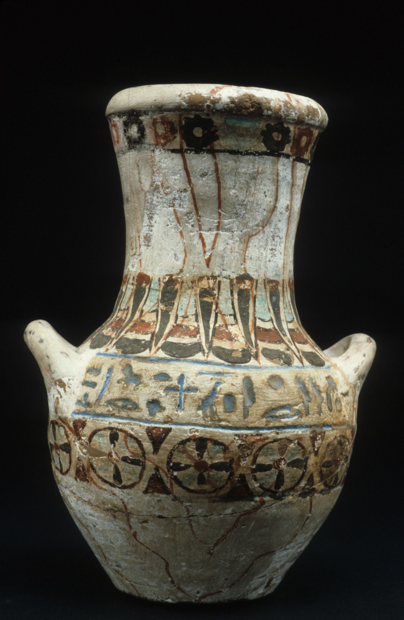 Two-handed pottery vase of Amenhotep