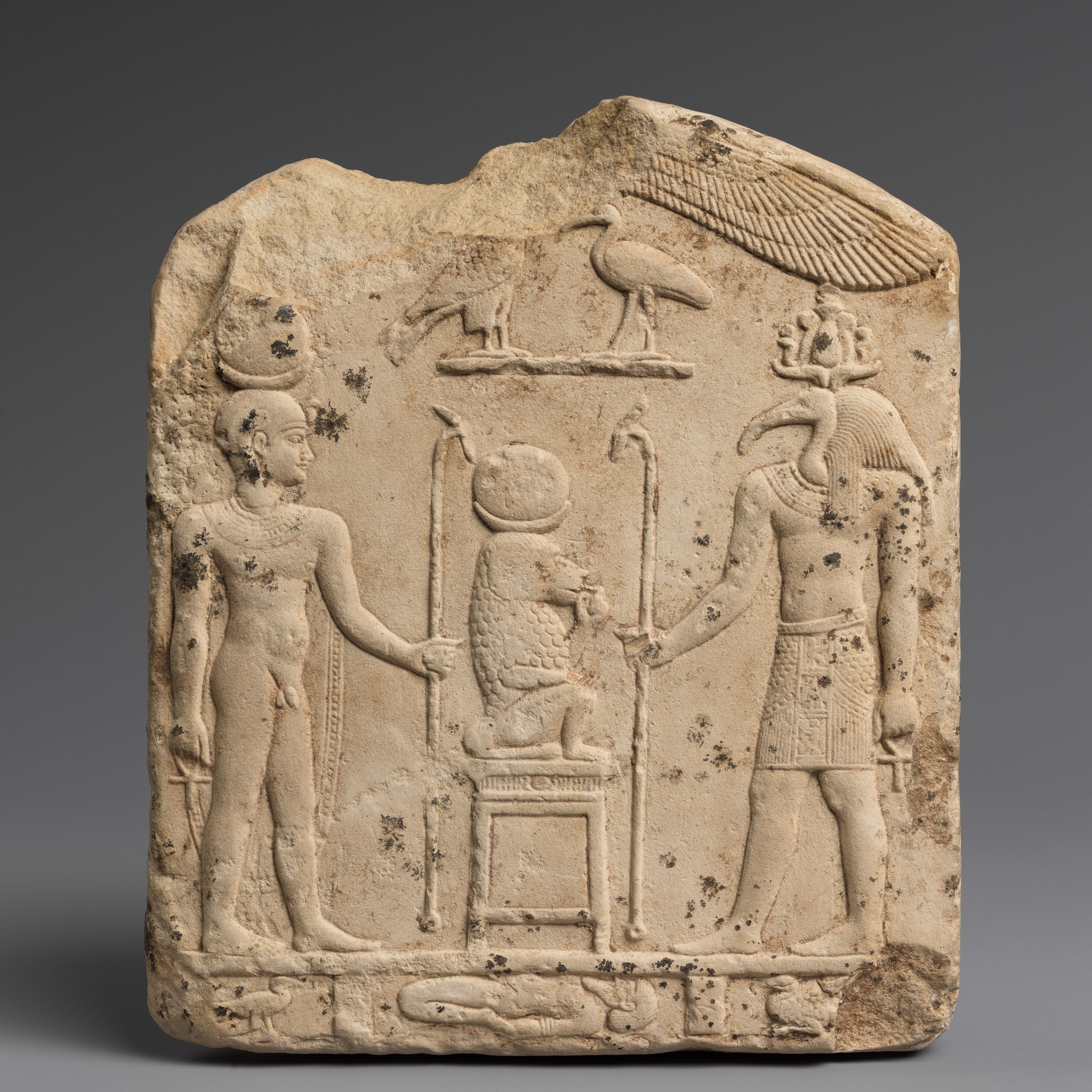 Two-sided stela of pluriform Thoth