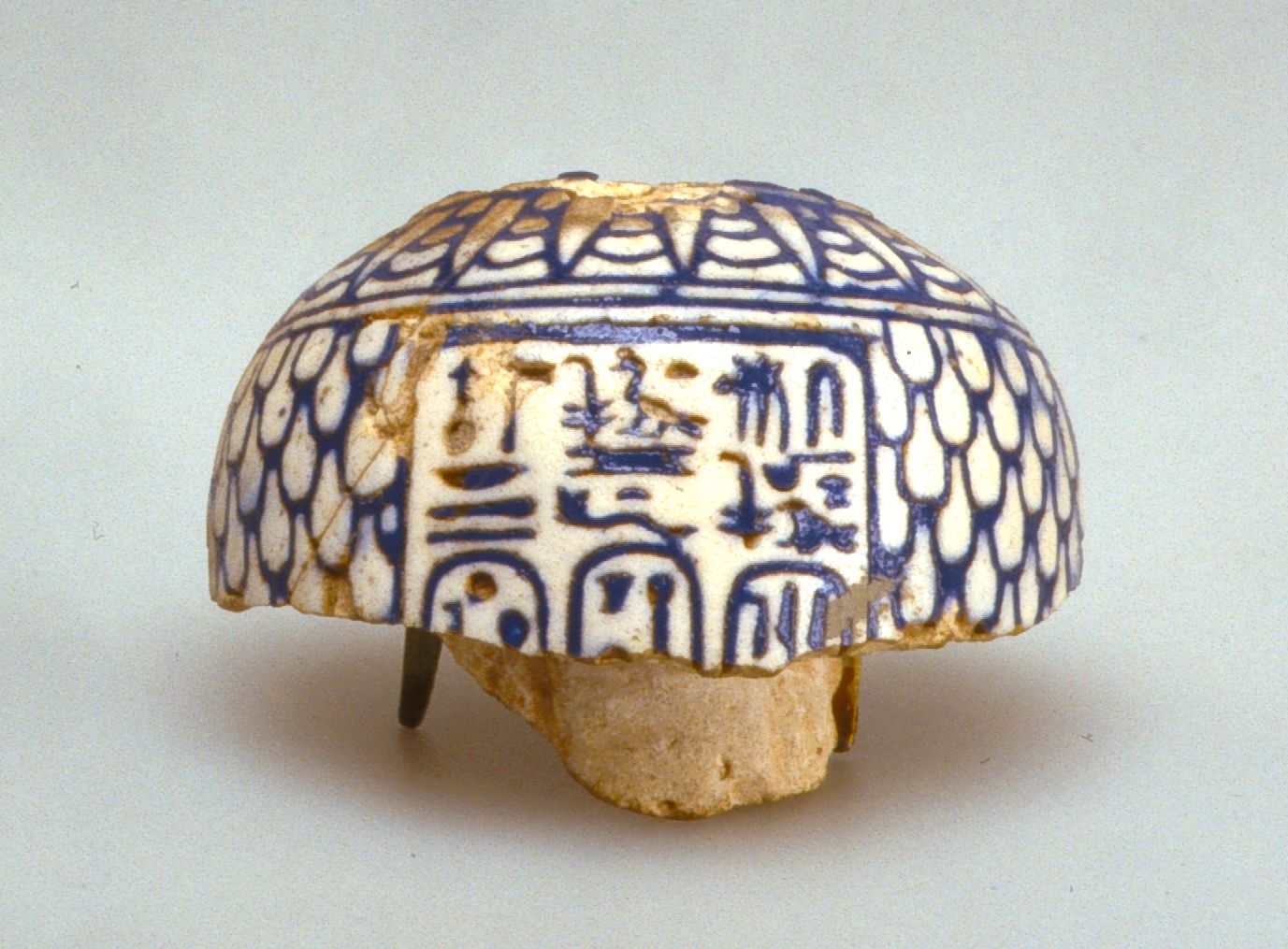 Vase fragment with the names of Amenhotep III, Tiye, and Hennetaneb