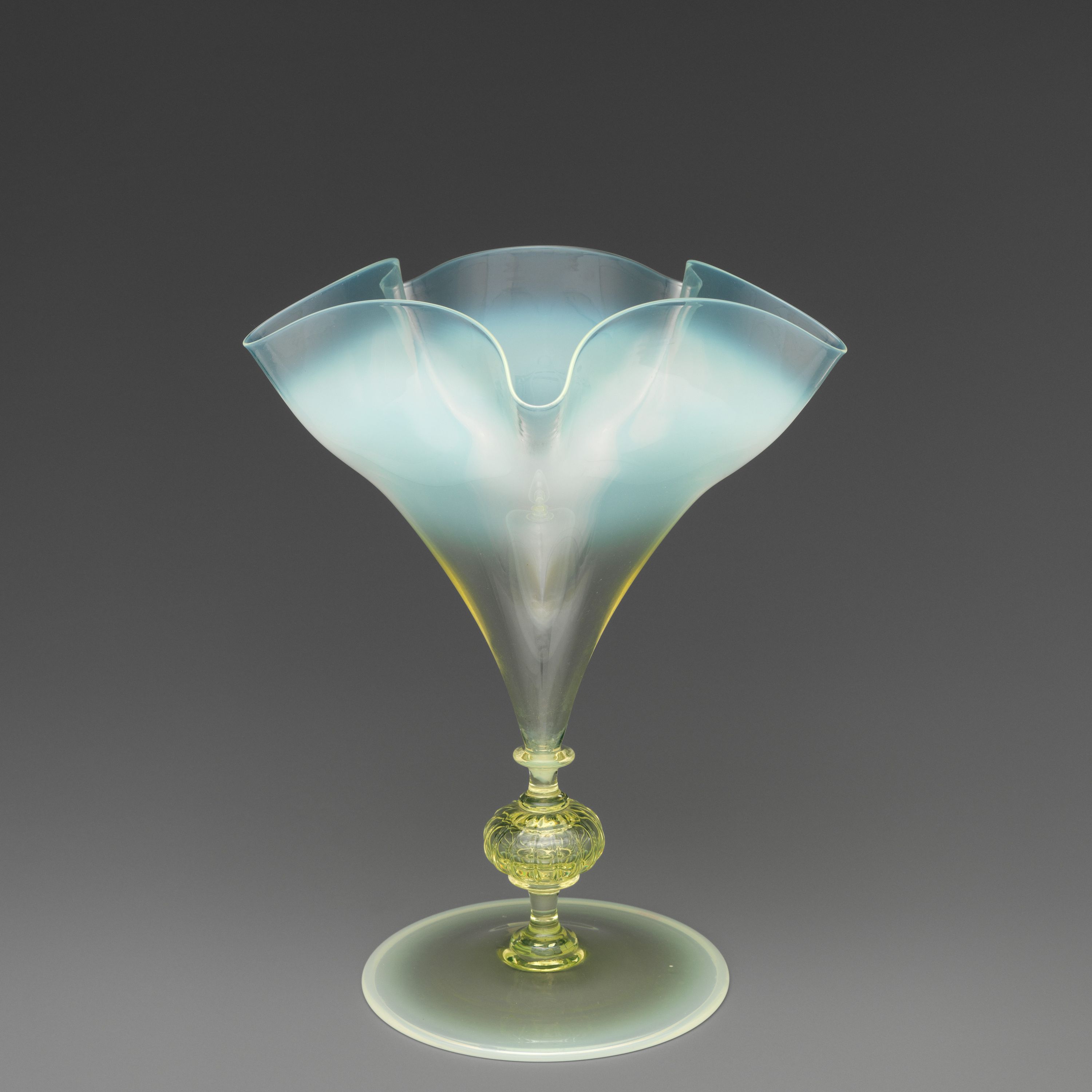 Vase with knopped stem by Harry Powell
