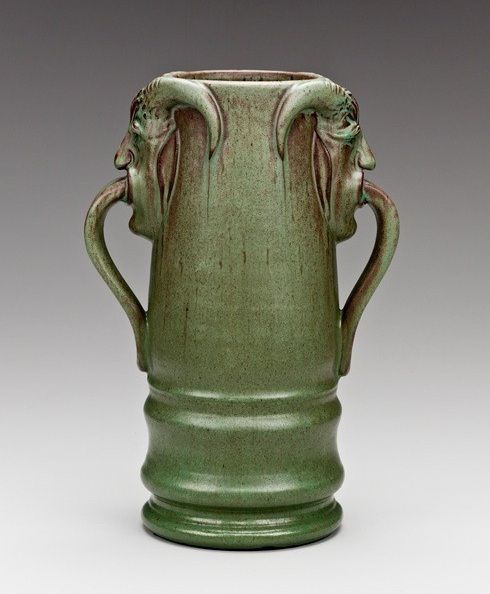 Vase with Satyr-head handles by William J. Walley
