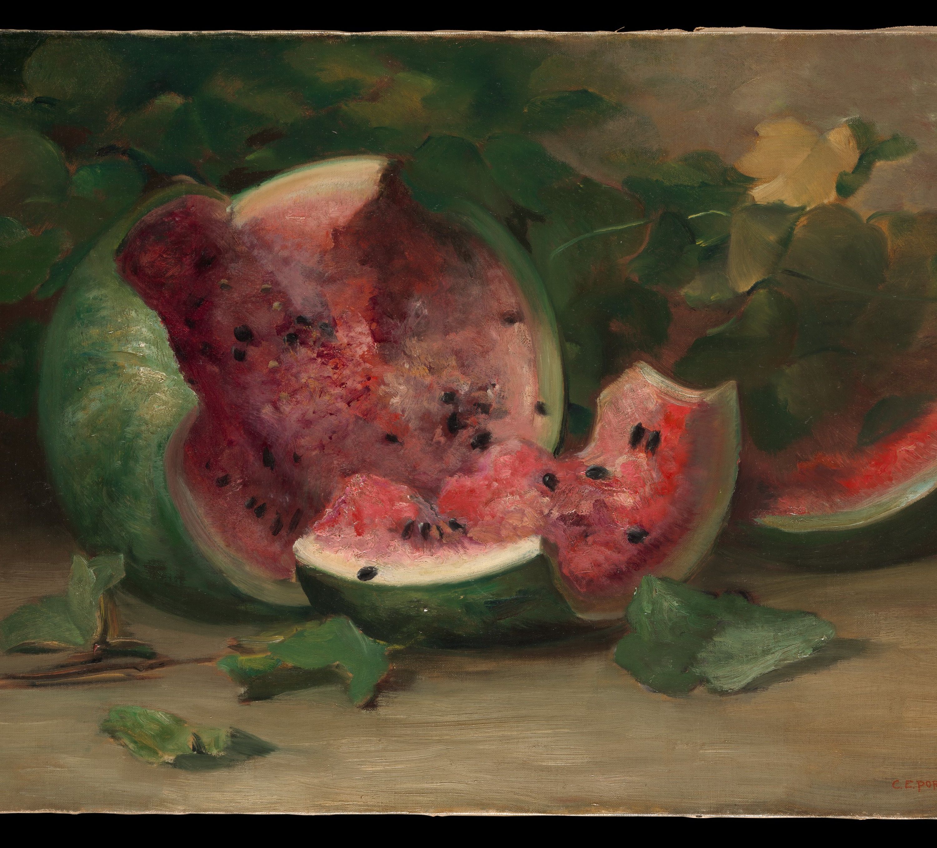 Untitled (Cracked Watermelon) by Charles Ethan Porter