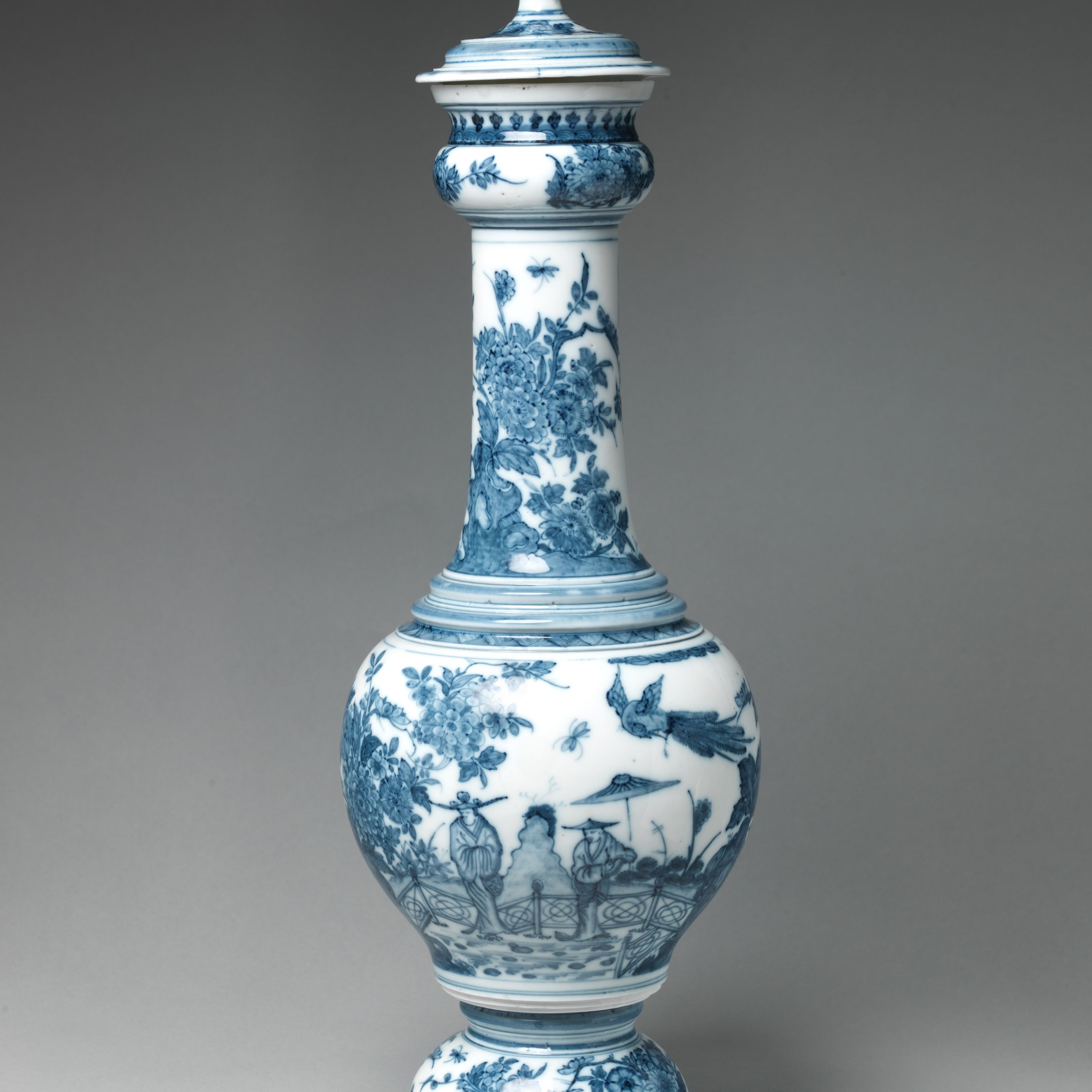 Vase with cover by Meissen Manufactory