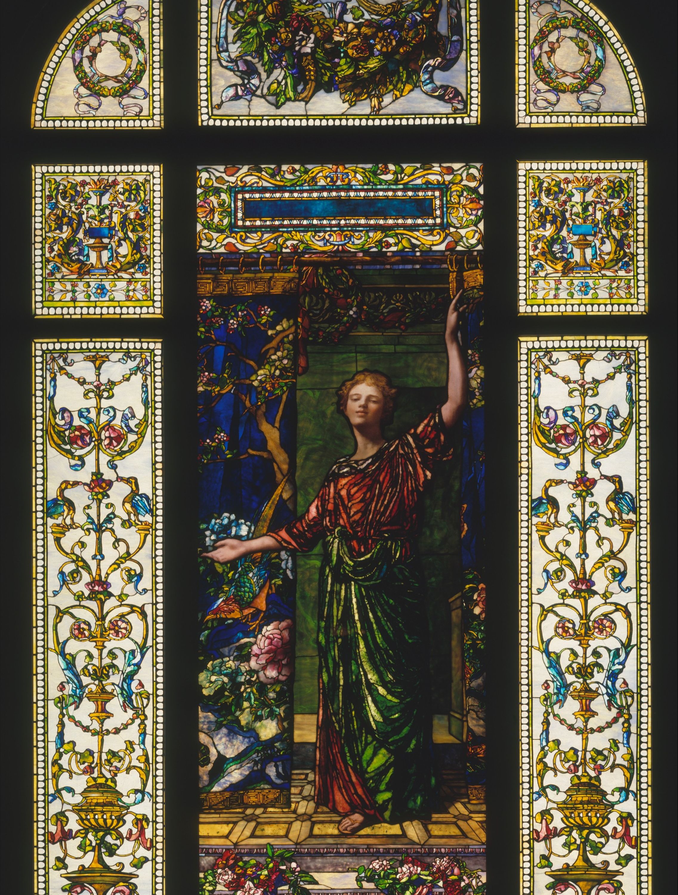 Welcome: Stained Glass Window from the Mrs. George T. Bliss House, New York by John La Farge